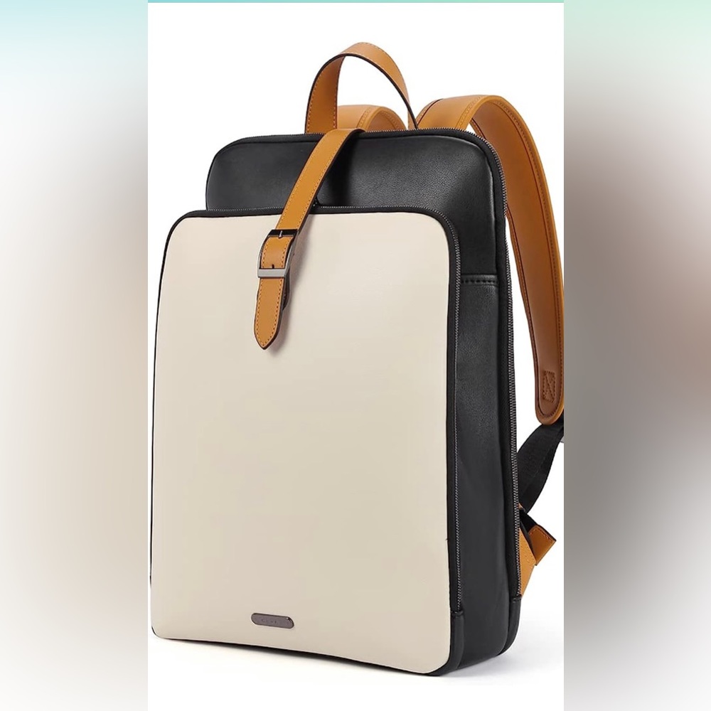 CLUCI Womens Backpack Purse Leather 15.6 Inch Laptop Large Vintage Shoulder Bags